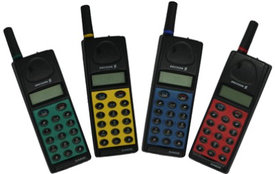 Ericsson GA628 in green, yellow, blue and red