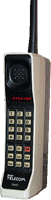 Motorola Dynatac 8000x, the first handportable mobile phone (authur:Redrum0486, distributed under Creative Commons Attribution 
ShareAlike 3.0)