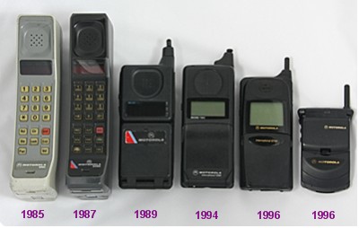 Motorola phones 1985 to 1996