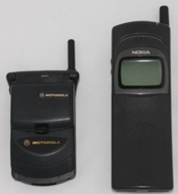 Two visions for the future of mobile phones: the Motorola StarTAC and the Nokia 8110 Two visions for the future of mobile phones: the Motorola StarTAC and the Nokia 8110