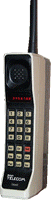 Motorola Dynatac 8000x, the first handportable mobile phone (authur:Redrum0486, distributed under Creative Commons Attribution
ShareAlike 3.0) Motorola Dynatac 8000x, the first handportable mobile phone (authur:Redrum0486, distributed under Creative Commons Attribution
ShareAlike 3.0)
