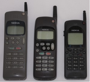 Nokia GSM phones 1996:  Nokia 2010, Nokia 1610, Nokia 2110