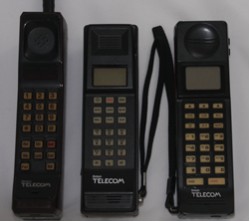 British Telecom Opal, Coral and Ivory mobile phones from the 80s British Telecom Opal, Coral and Ivory mobile phones from the 80s